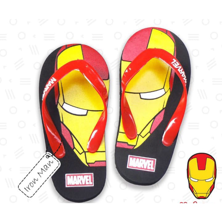 SENDAL JEPIT ANAK LAKI LAKI IRONMAN MARVEL