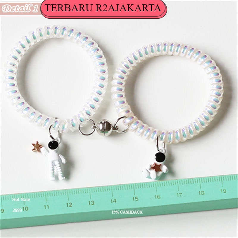 TERBARU COD Gelang Couple Karet Spiral Dengan Magnet Aksesoris Karakter Kartun GLG16 COD R2a