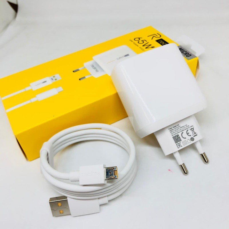 PROMO CHARGER REALME X3 65W NEW BIG ADAPTER FOR MICRO / TYPE C