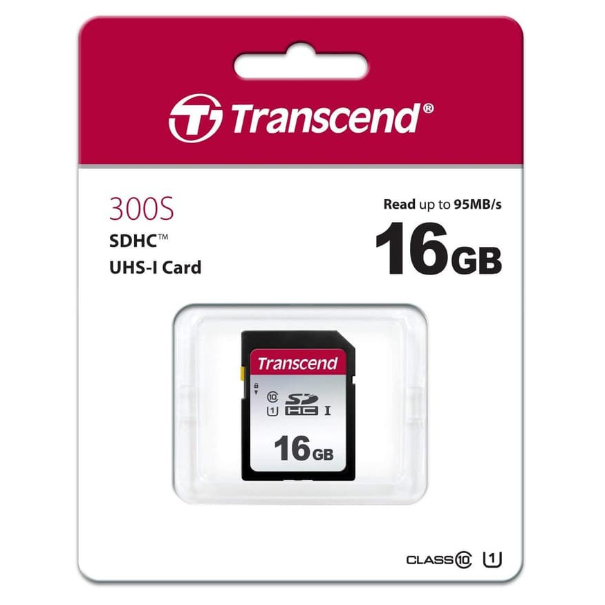 Transcend SDHC 300S 16GB Class 10 UHS-1 - TS16GSDC300S