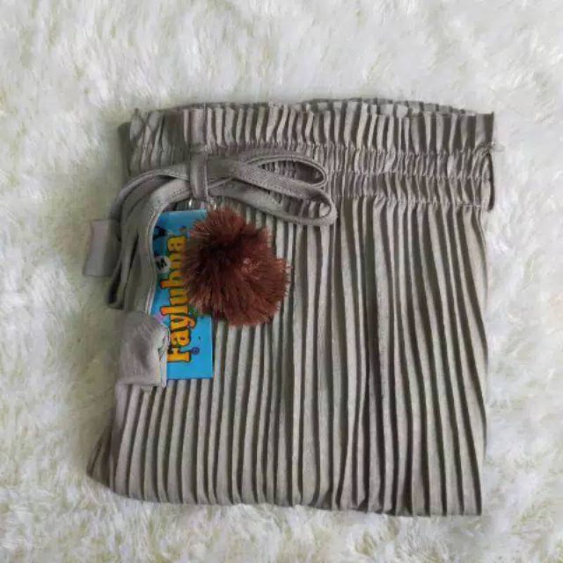 ROK PLISKET ANAK POMPOM HYGET | PLEATED LONG PLISKET USIA -2 -- 10  TAHUN