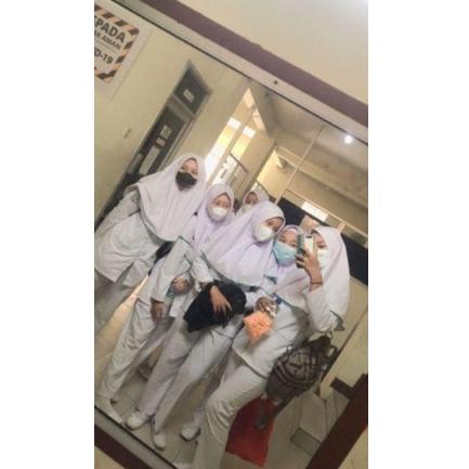 jilbab perawat bahan katun Segiempat instan anak kesehatan | IND.10Jn22ᴴ
