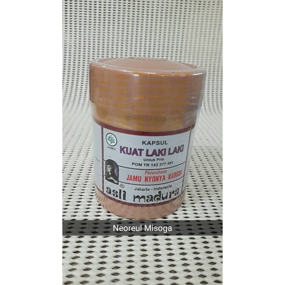 KAPSUL JAMU KUAT LAKI LAKI isi 100 kapsul - ju842