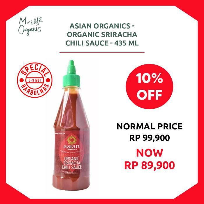 

Asian Organics - Organic Sriracha Chili Sauce - 435 Ml