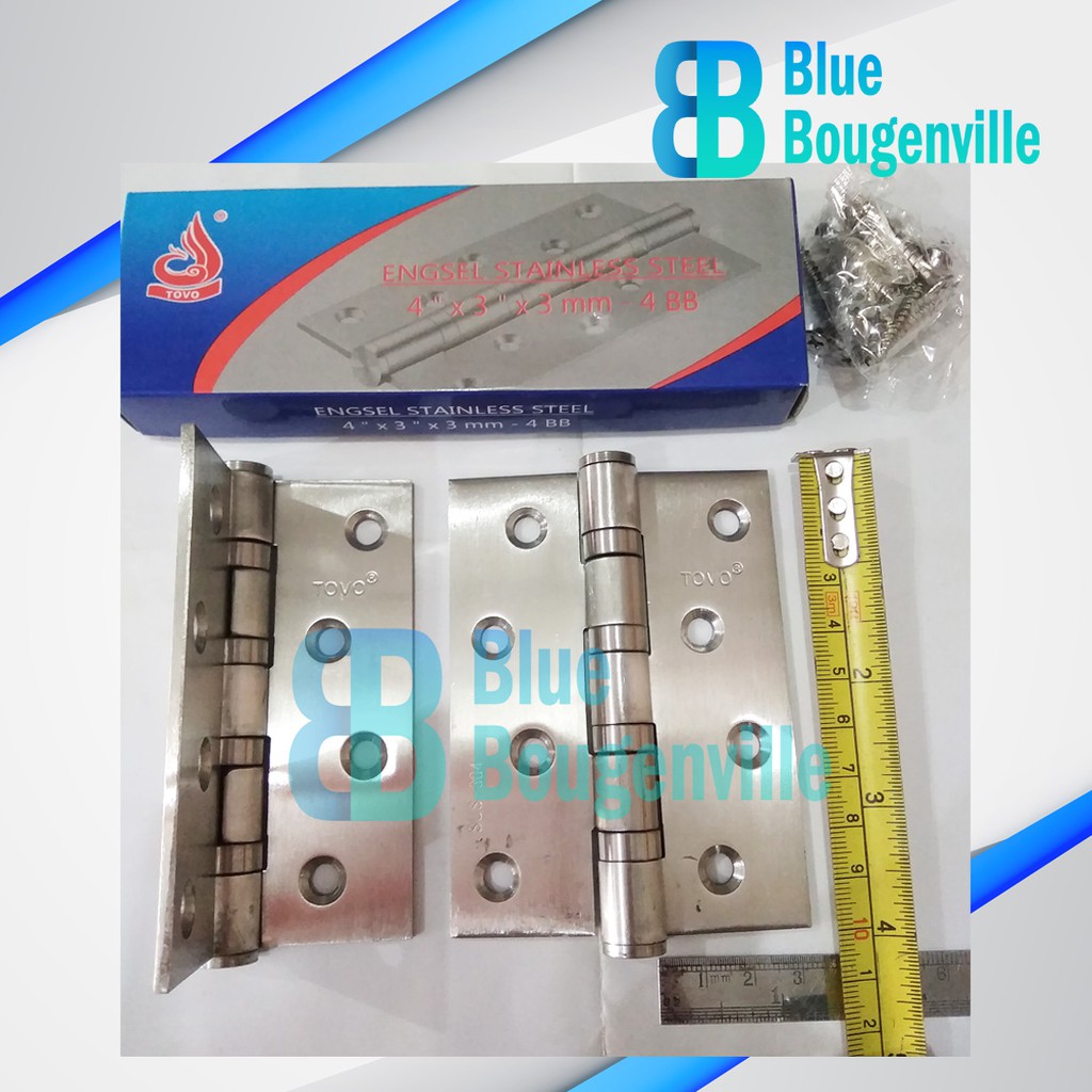 Engsel Stainless Steel 4 inch Tovo