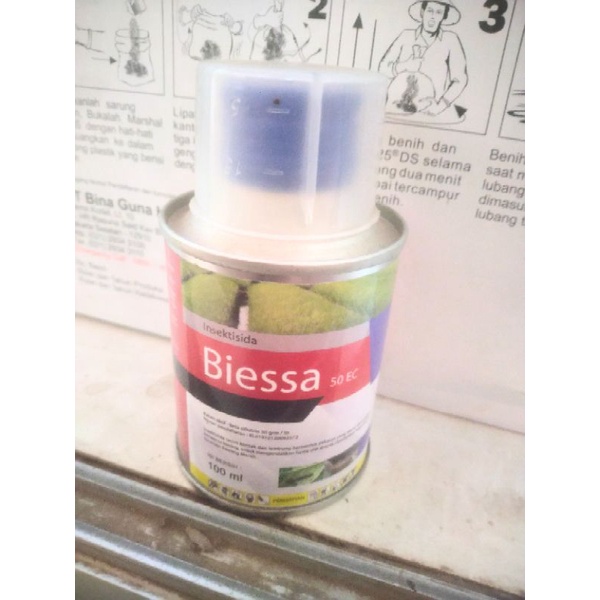Biessa 50EC 100ml insektisida ampuh mengatasi ulat ASLI TERJAMIN