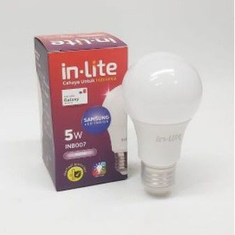 Lampu LED Bulb 5W E27 inLite Terang Bergaransi 1th