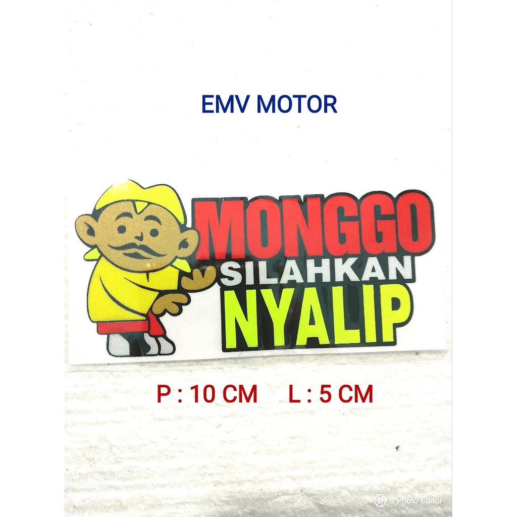 

Am- Stiker cutting MONGGO SILAHKAN NYALIP