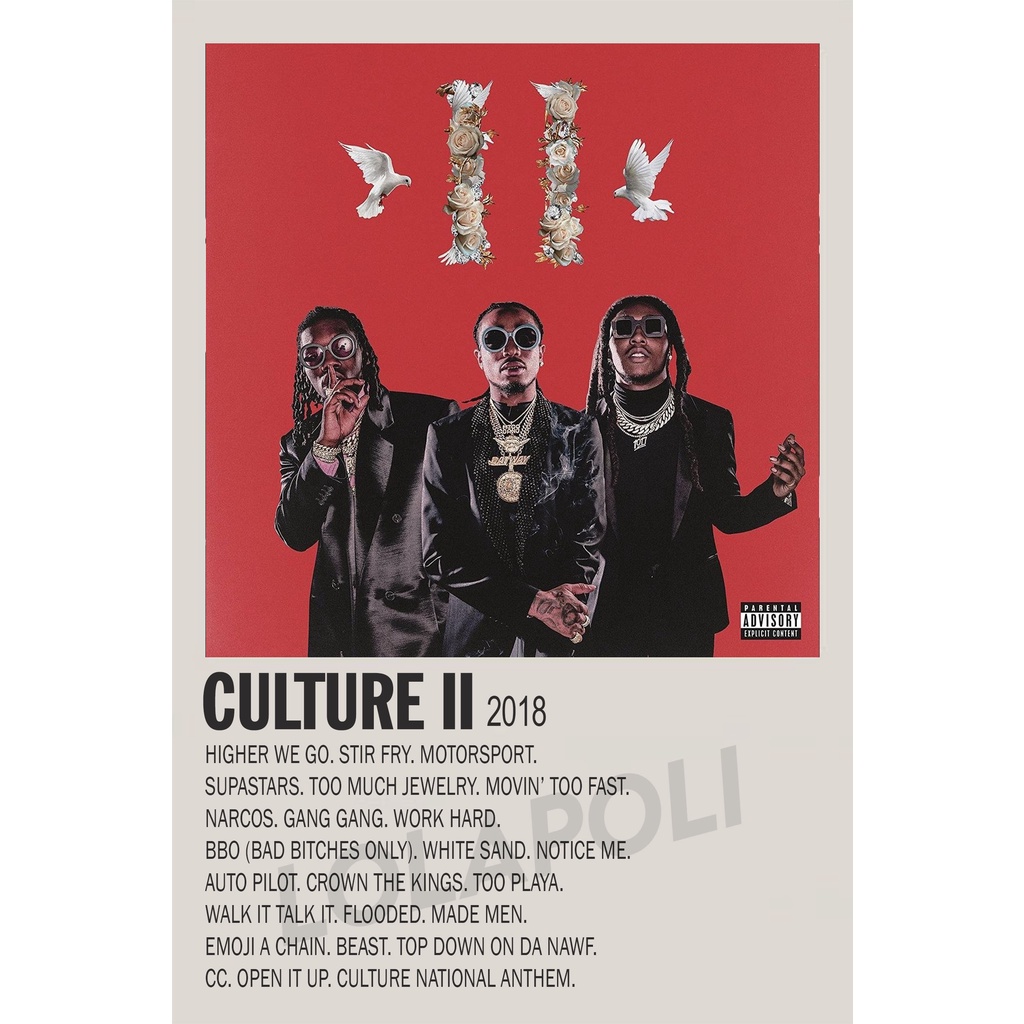 Poster Cover Album Culture II - Migos