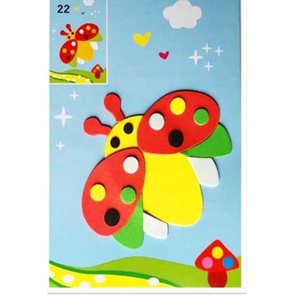 SMALL DIY EVA STICKER - Ukuran 17.5x12.5cm art n craft