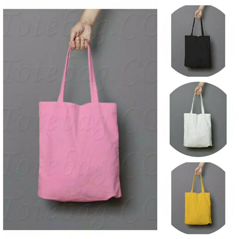 Totebag Resleting Polos Tas Kuliah Tas Sekolah