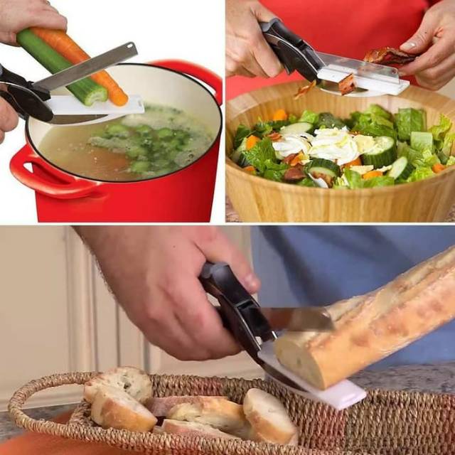 

Clever Cutter Pisau Gunting Serbaguna Sayur & Daging