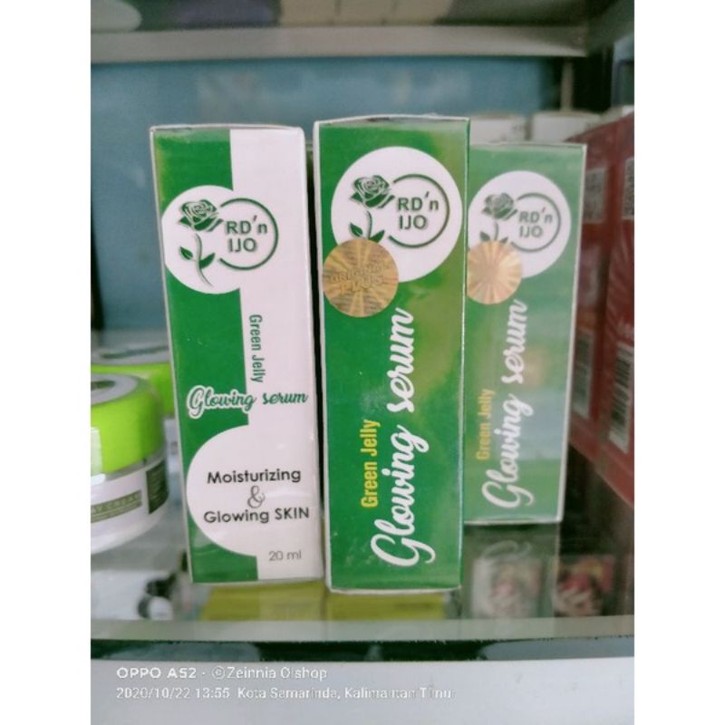 Rdn ijo green jelly glowing serum /serum Rdn ijo /serum sultan /serum wajah glowing