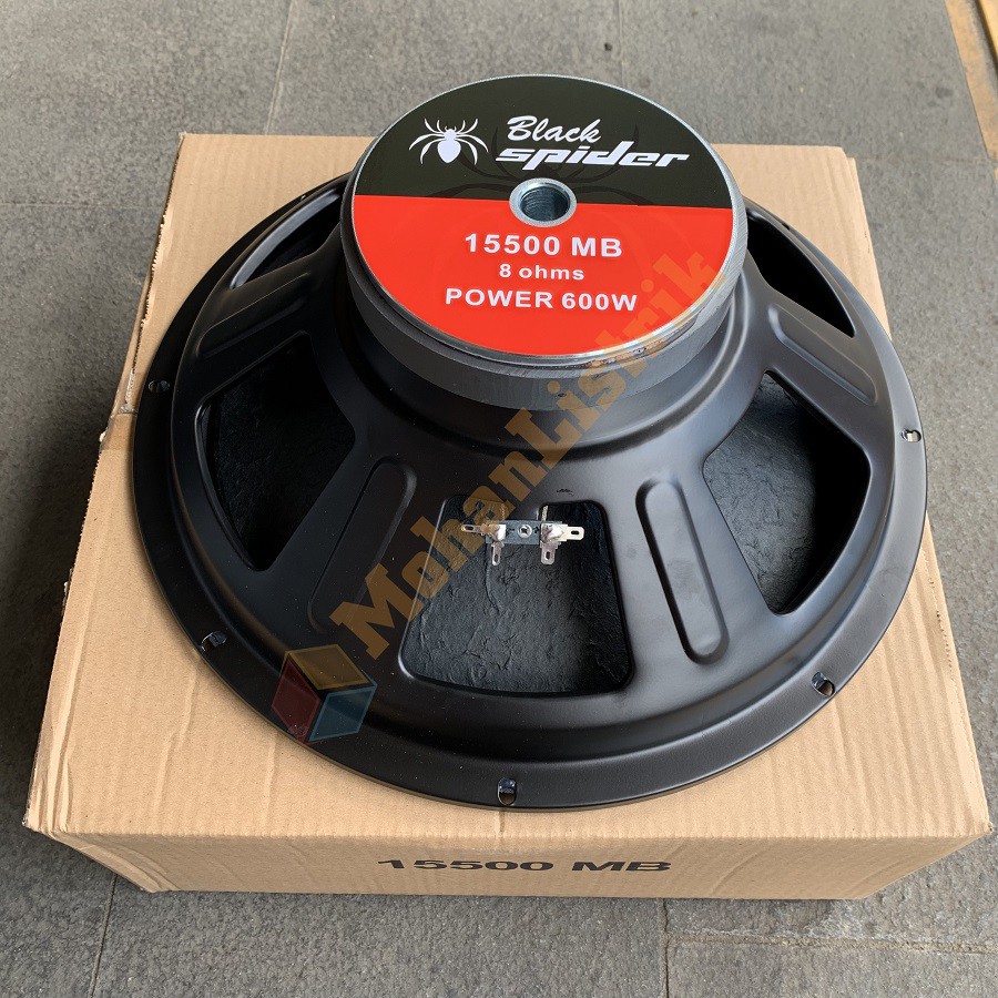 Speaker Black Spider 15 Inch 15IN 15500 MB 600 Watt Woofer 15500MB