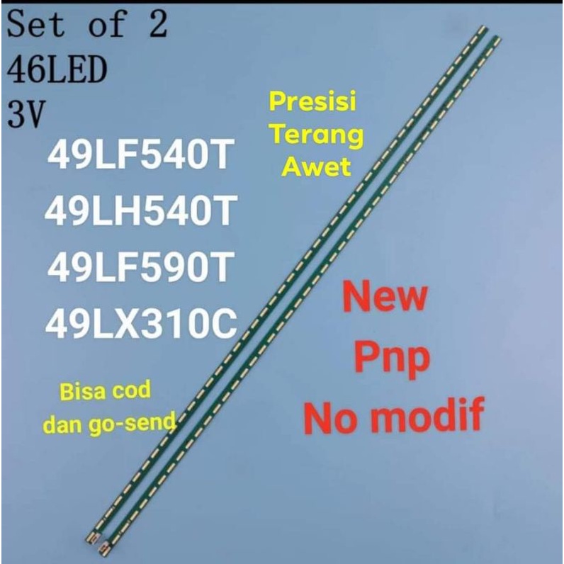 lampu led array backlight tv 49lf540 49lf540t 49lx310 49lh540 49lh540t