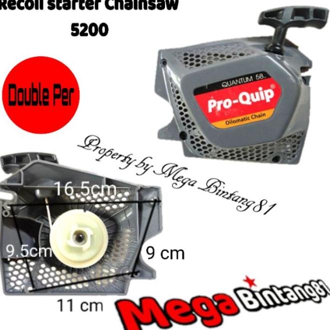 New Recoil Stater Chainsaw 5200 Kap Engkol Double Per Chainsaw 5200