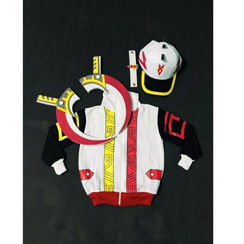 KOSTUM BOBOIBOY/JAKET BOBOBOY SUPRA SET 2 PEDANG