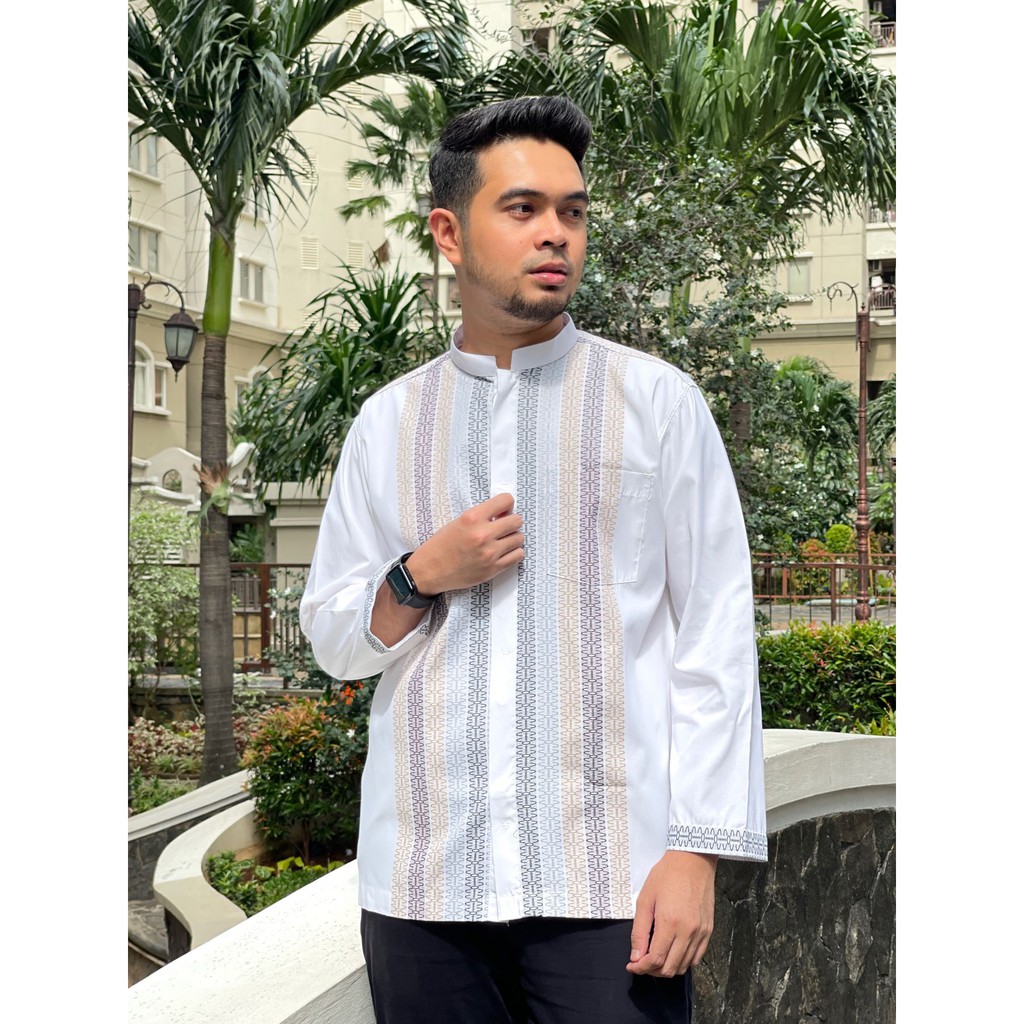 BAJU KOKO PUTIH GETAFE TARBIYAH MOSLEM WEAR