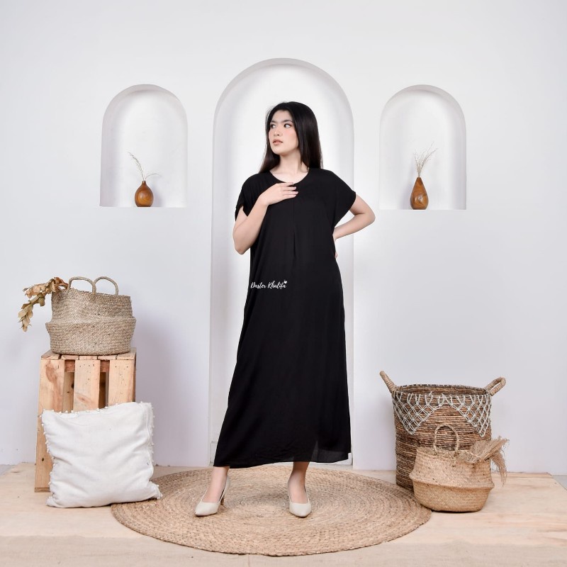 Daster Long Busui  Polos Daster Kekinian Panjang Semata Kaki