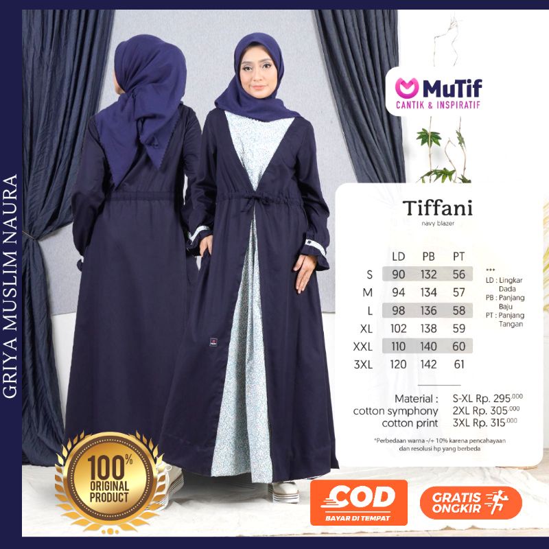 GAMIS TERBARU 2022 MUTIF TIFFANY DRESS