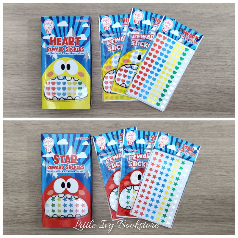 

Tom & Jerry Reward Sticker DIY Heart/Star (Stiker Hati/Bintang). Alat Tulis Sekolah/Kantor/Anak