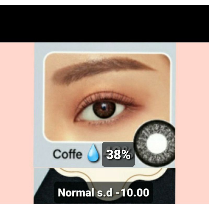 SOFTLENS PUDDING COFFE by EOS NORMAL MINUS s.d -10.00.  Made in KOREA