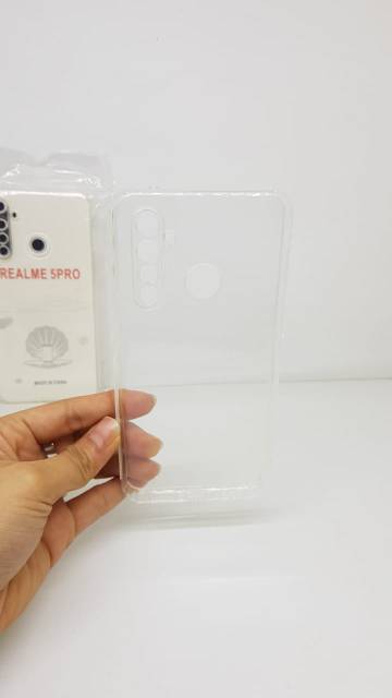 Jelly Soft Case Realme 5 Pro Realme 5Pro 6.3 inch TPU HD SUPER CLEAR Anti Selip + Port Cover Charger