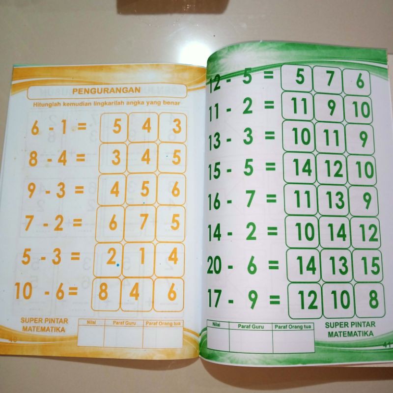 buku 3 langkah super pintar matematika 48 halaman(21×28cm)