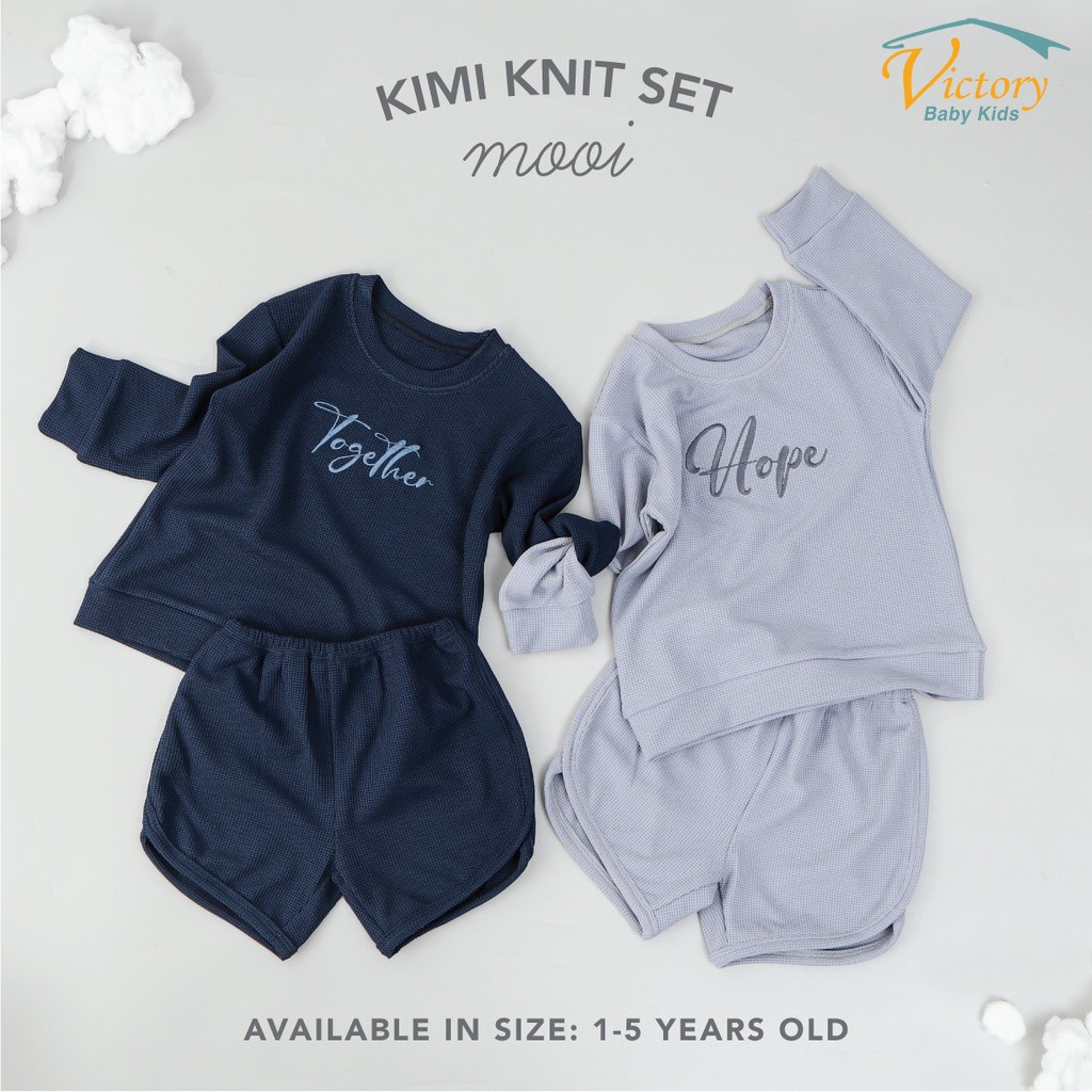 Mooi Kimi Sweater Knit Set Setelan Anak Sweater Anak