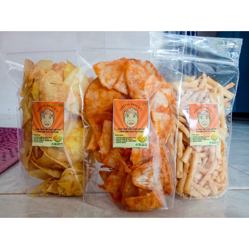 

KERIPIK SINGKONG MBAH UTI VARIAN RASA : PEDAS MANIS, BALADO, JAGUNG MANIS