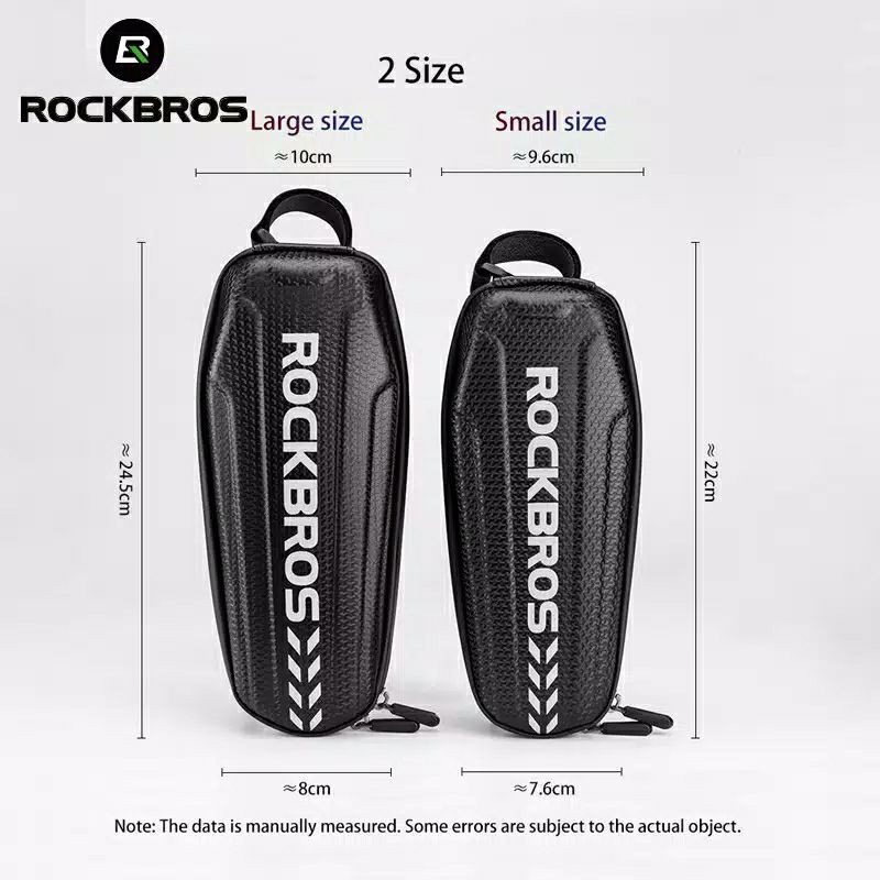 TAS Sepeda Rockbros Original ROCKBROS Cangkang Keras Bingkai Depan Tabung Tas Sepeda Tahan Hujan MTB