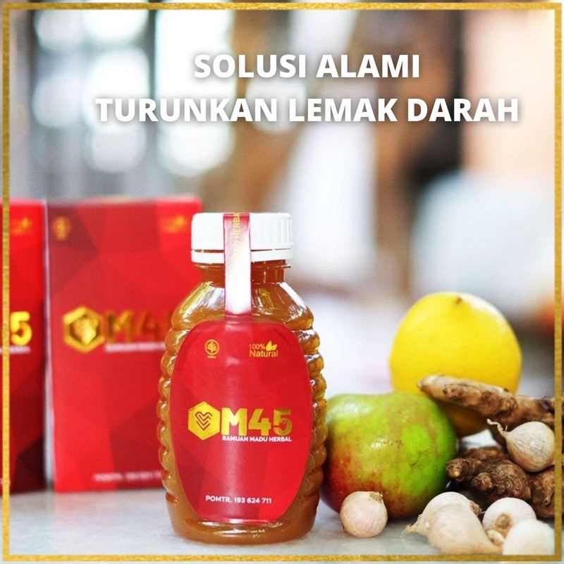 

Vitamin Jantung Kolesterol Darah Tinggi Stroke Madu Herbal M45 BPOM
