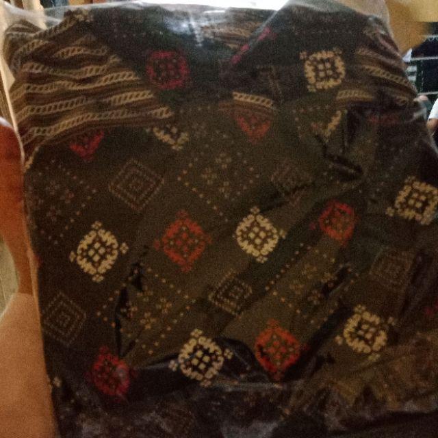 Diskon Distro Batik Hrb026 Kenongo Hem Pendek Padi Pekalongan M L Xl Batik Pria Murah Modern Grosir