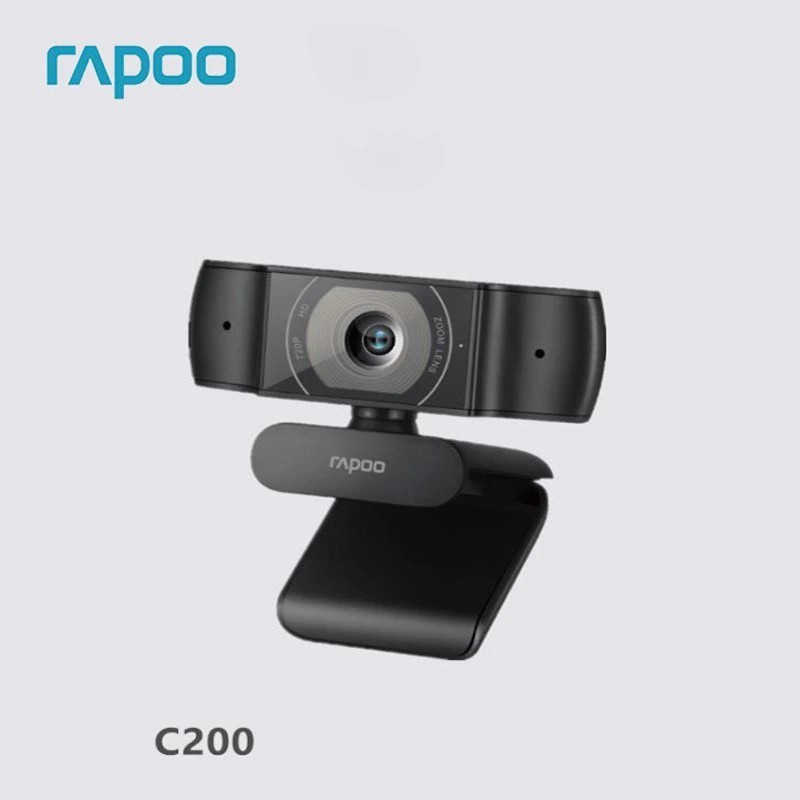 RAPOO Webcam 720P C200 Black Color Web Camera