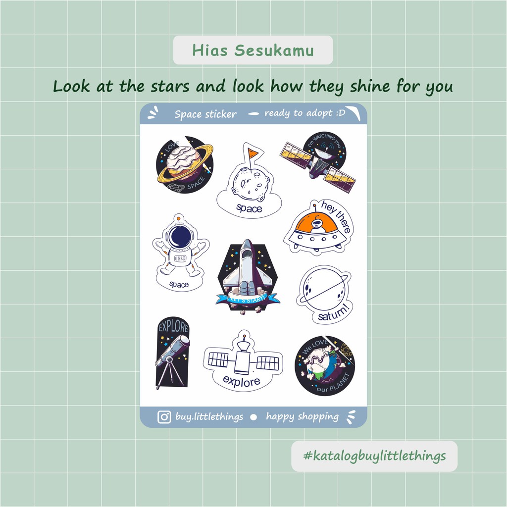 

Stickers / Space stickers / Sricker kiss cut
