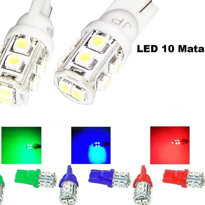 SEN COLOK 10 MATA LED T10 JAGUNG SEIN TANCAP BOLAM SENJA NMAX PCX BEAT motor