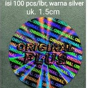 

stiker hologram original plus