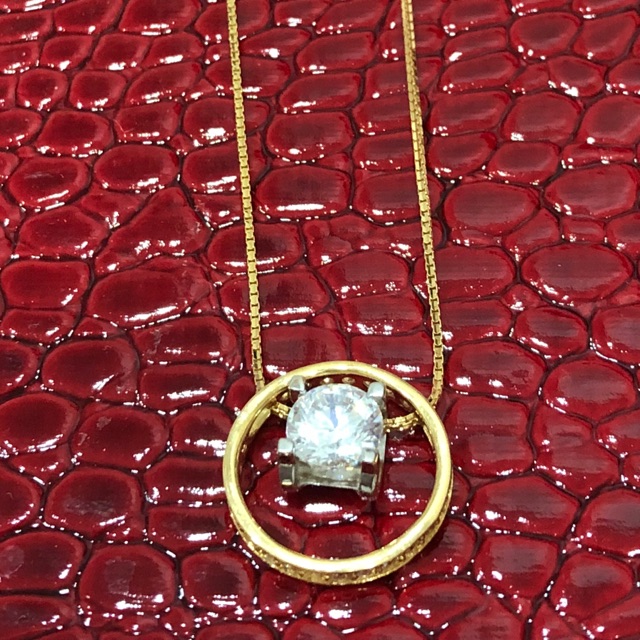 Kalung koye italy santa ring emas kuning