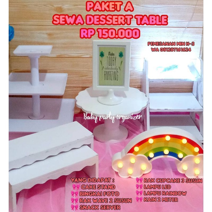 Peralatan dessert table