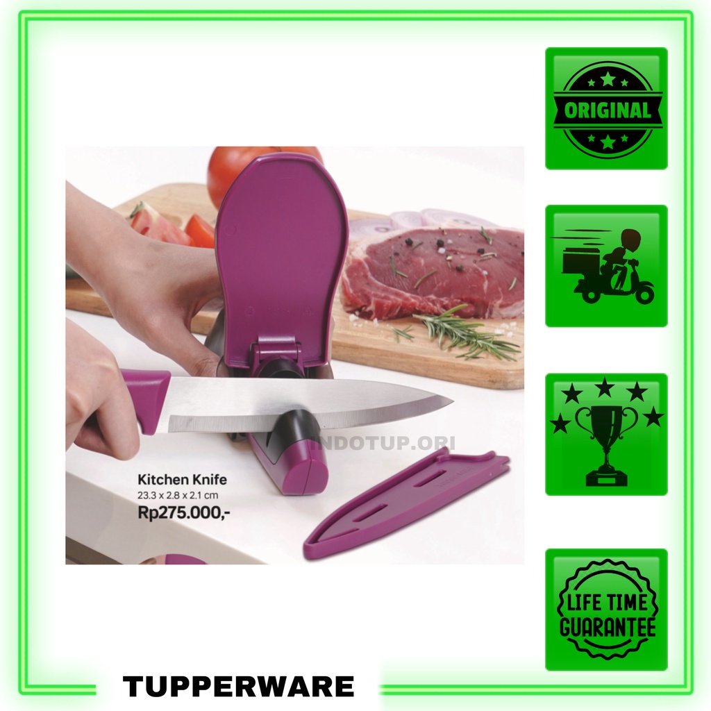 Tupperware Promo Kitchen Knife Ungu Pisau / Free Bubble Wrap