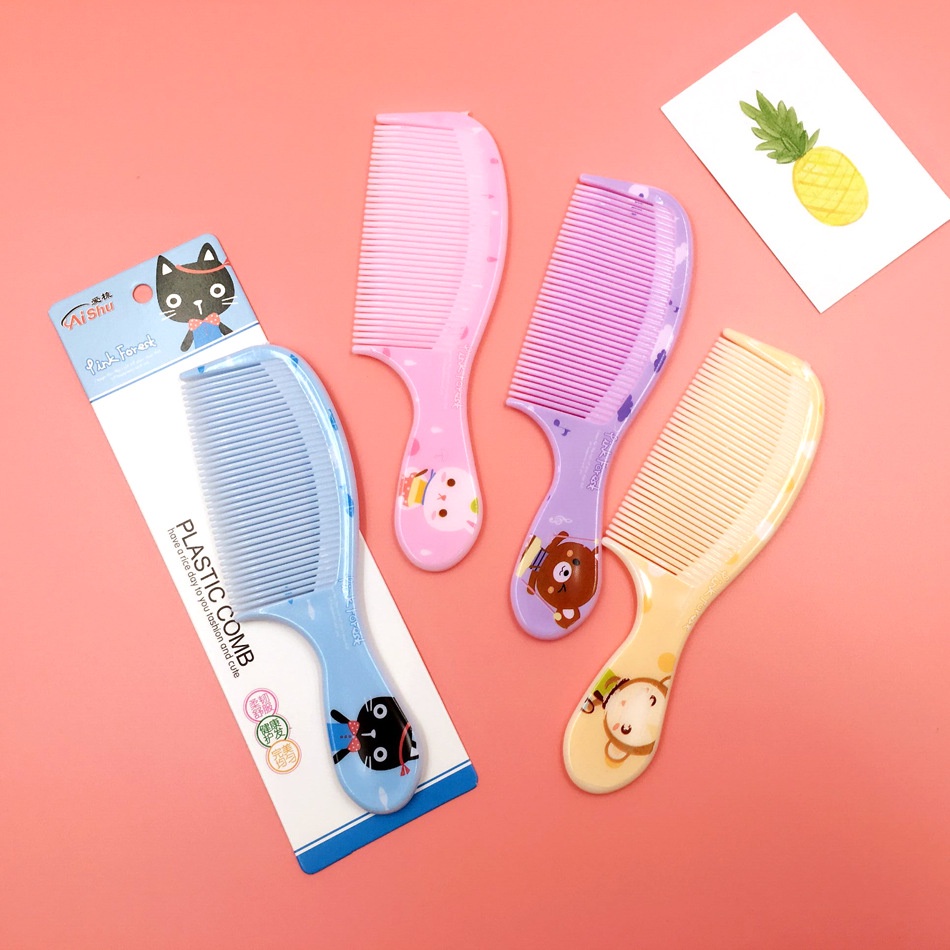 ED - SISIR GAGANG KECIL FULL MOTIF WARNA WARNI / SISIR RAMBUT KARAKTER LUCU-2