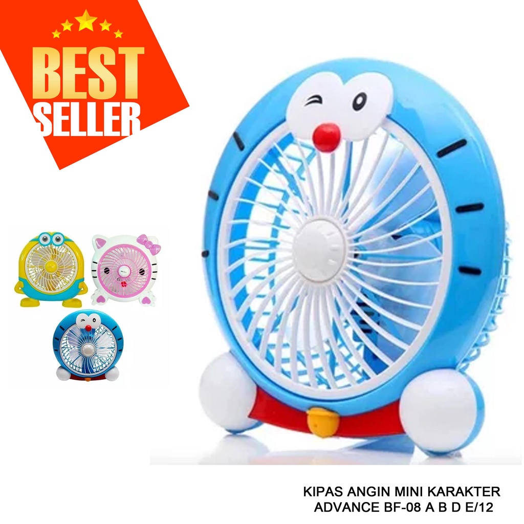 KIPAS ANGIN MINI KARAKTER ADVANCE BF-08 A B D E 12