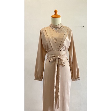 violin dress by elslook (READY STOK TIDAK PO) dress silk maxmara luxury tile brokat obi belt kimono full payet dress kondangan lamaran bridesmaids elsa violin dress lucia dress kondangan rayya dress sage green dress kimono lucia dress rayya outer brokat