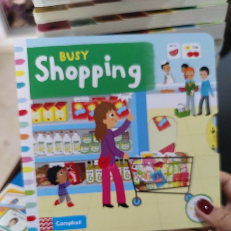 original Busy supermarket Campbell/board buku/busy shopping buku import/cambpell/activity book/happychild