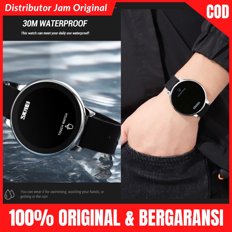 SKIMEI Jam Jm Tangan Pria dan Wanita Model Digital Sport Watch Touch Screen Layar Sentuh LED Display