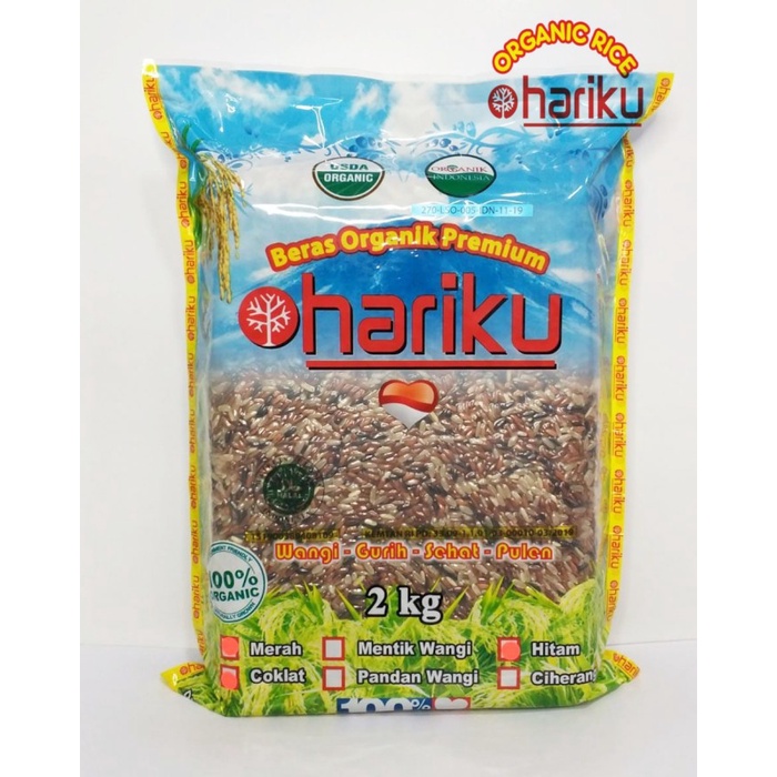 

Beras Mix (Merah-Coklat-Hitam) Organik Hariku 2 kg