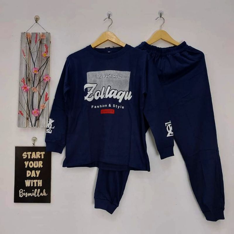 ONE SET COMBED BY SHERILL SETELAN PANJANG DEWASA OOTD WANITA TERKINI