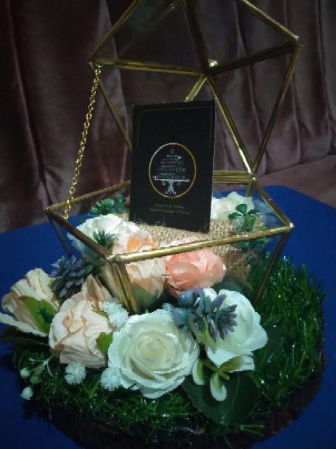 Ring Bearer Tempat Cincin Kaca Terarium
