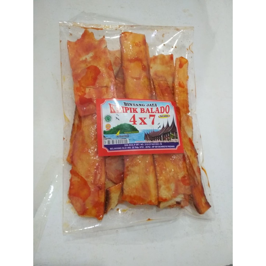 

Keripik Balado Panjang Bintang 4 x 7 Jaya 250 gram