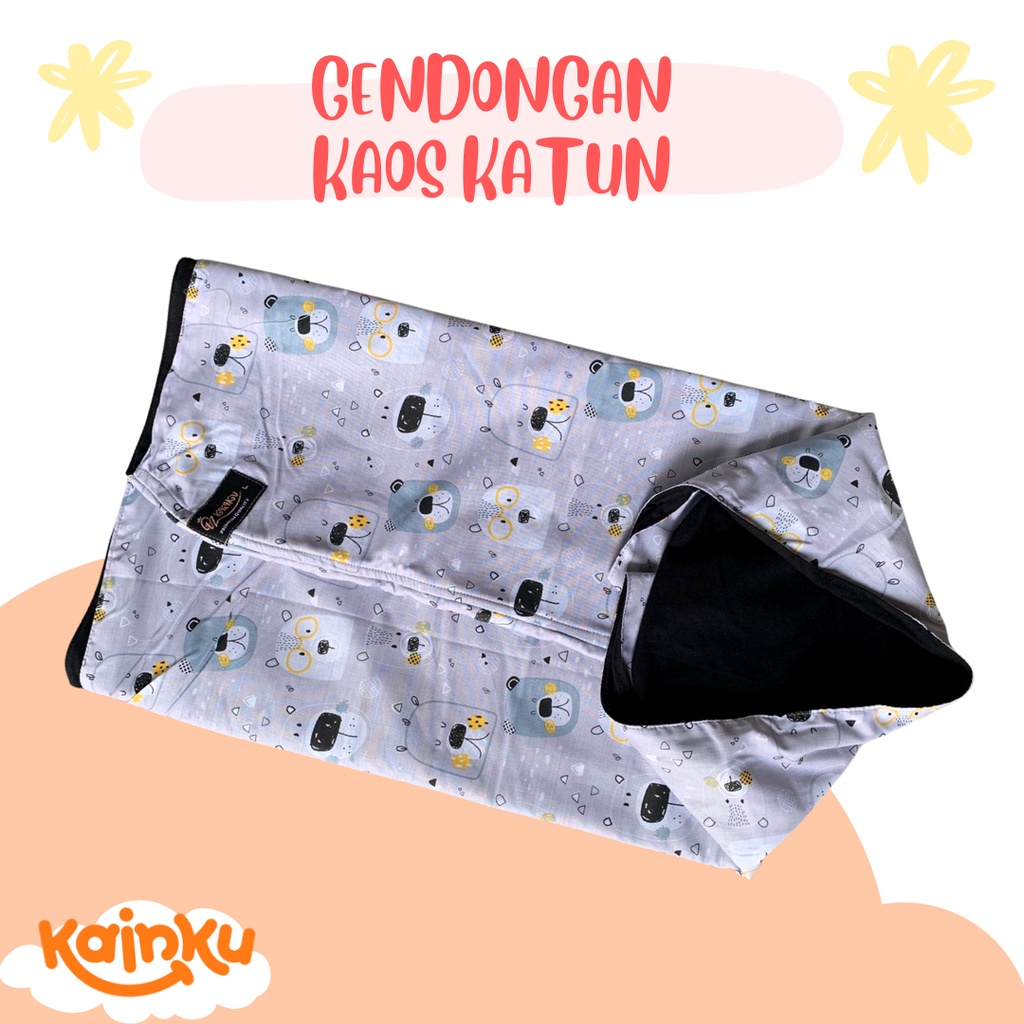 GEOS GENDONGAN KAOS BAYI GRADE A++ MOTIF POLOS &amp; ANAK